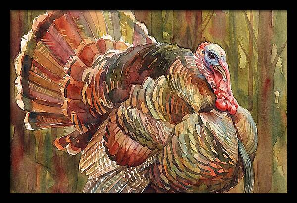 Majestic Turkey In Watercolor