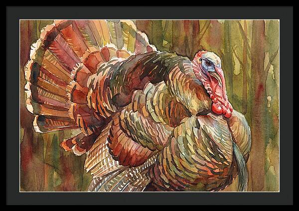 Majestic Turkey In Watercolor