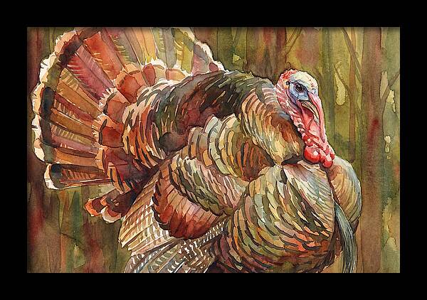Majestic Turkey In Watercolor