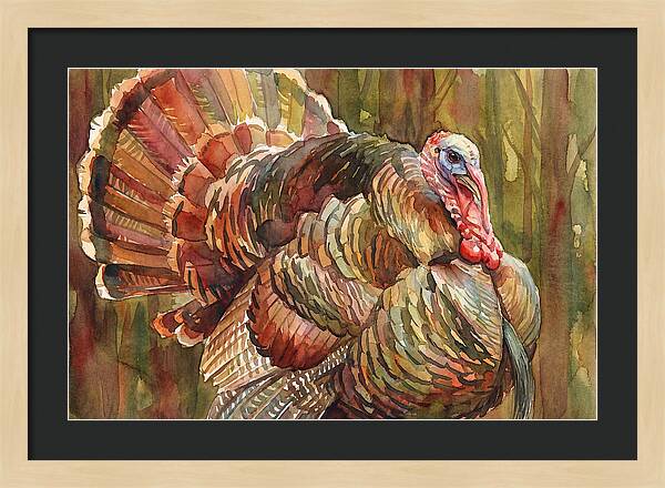 Majestic Turkey In Watercolor