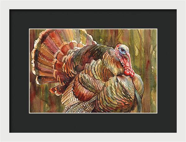 Majestic Turkey In Watercolor