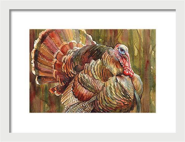 Majestic Turkey In Watercolor