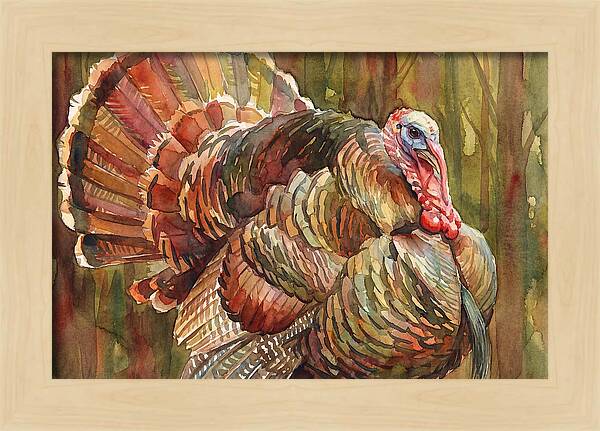 Majestic Turkey In Watercolor