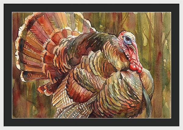 Majestic Turkey In Watercolor