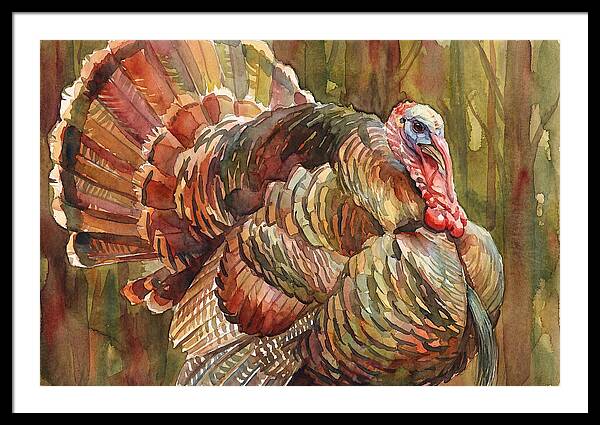 Majestic Turkey In Watercolor
