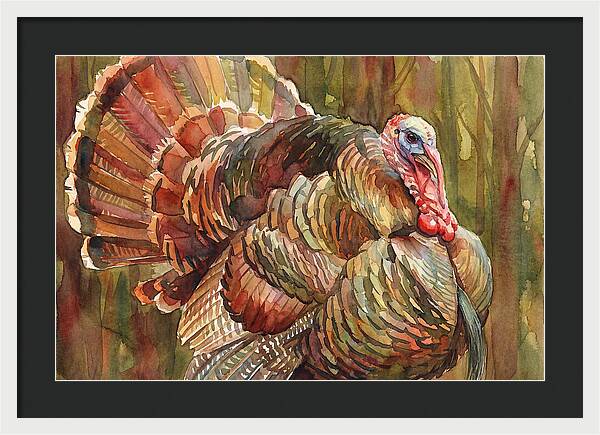 Majestic Turkey In Watercolor