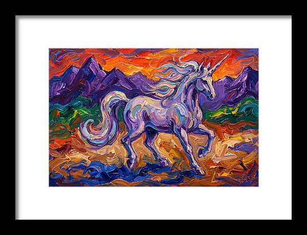 Majestic Unicorn In Expressionist Style
