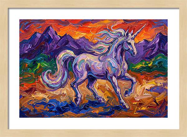 Majestic Unicorn In Expressionist Style
