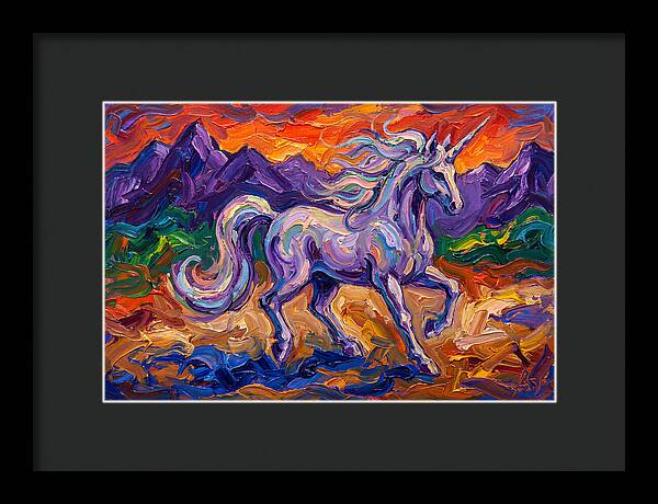 Majestic Unicorn In Expressionist Style