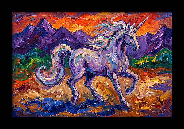 Majestic Unicorn In Expressionist Style