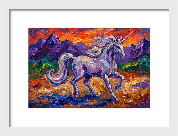 Majestic Unicorn In Expressionist Style