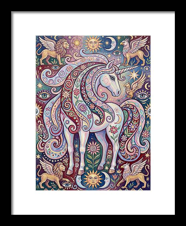Majestic Unicorn In Fantasy Realm