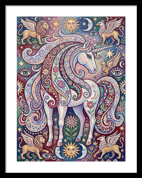 Majestic Unicorn In Fantasy Realm