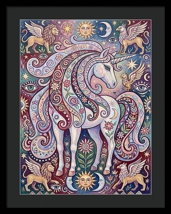 Majestic Unicorn In Fantasy Realm