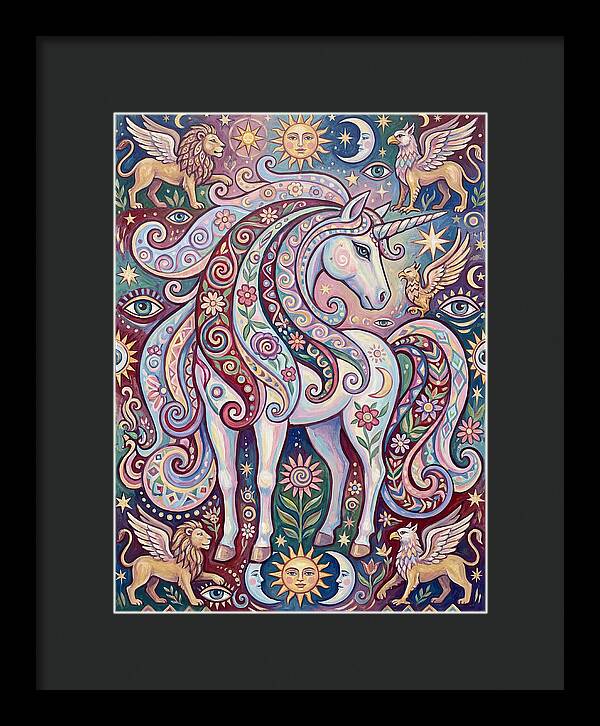Majestic Unicorn In Fantasy Realm