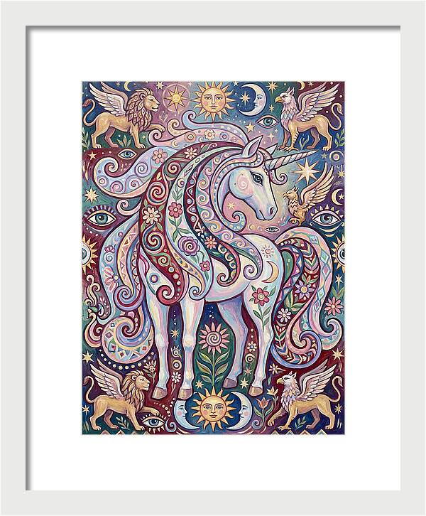 Majestic Unicorn In Fantasy Realm