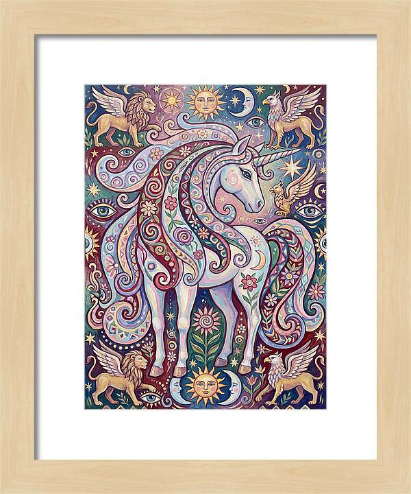 Majestic Unicorn In Fantasy Realm