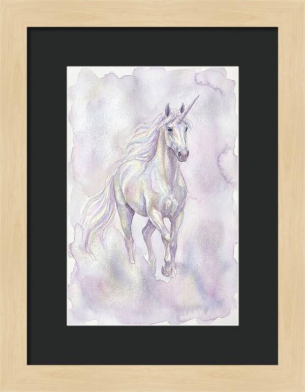 Majestic Unicorn In Watercolor