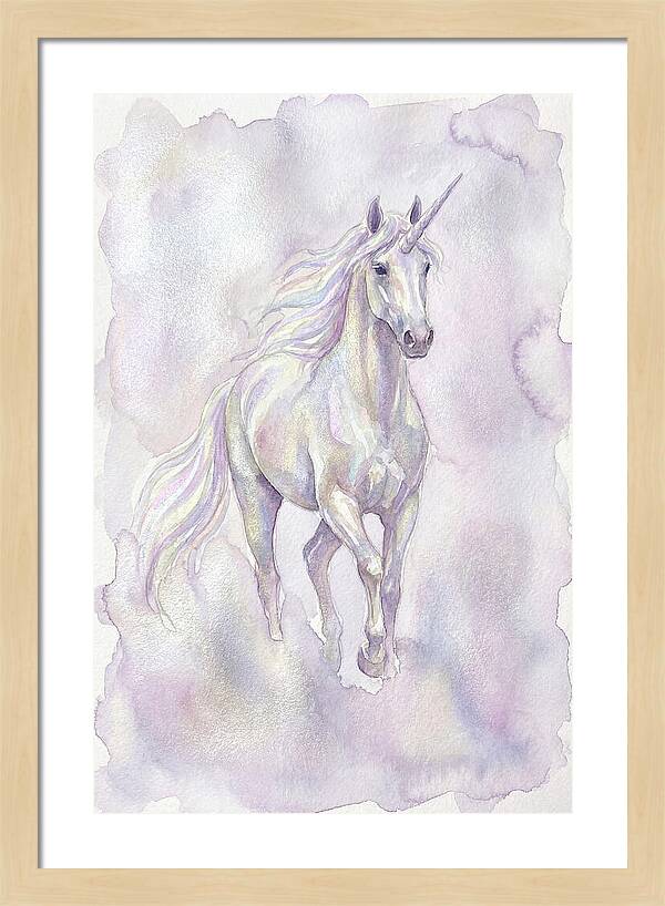 Majestic Unicorn In Watercolor