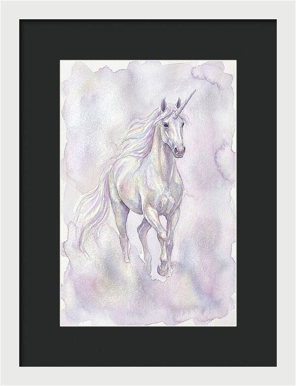 Majestic Unicorn In Watercolor