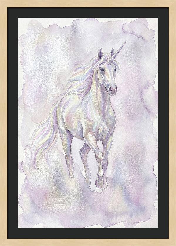 Majestic Unicorn In Watercolor