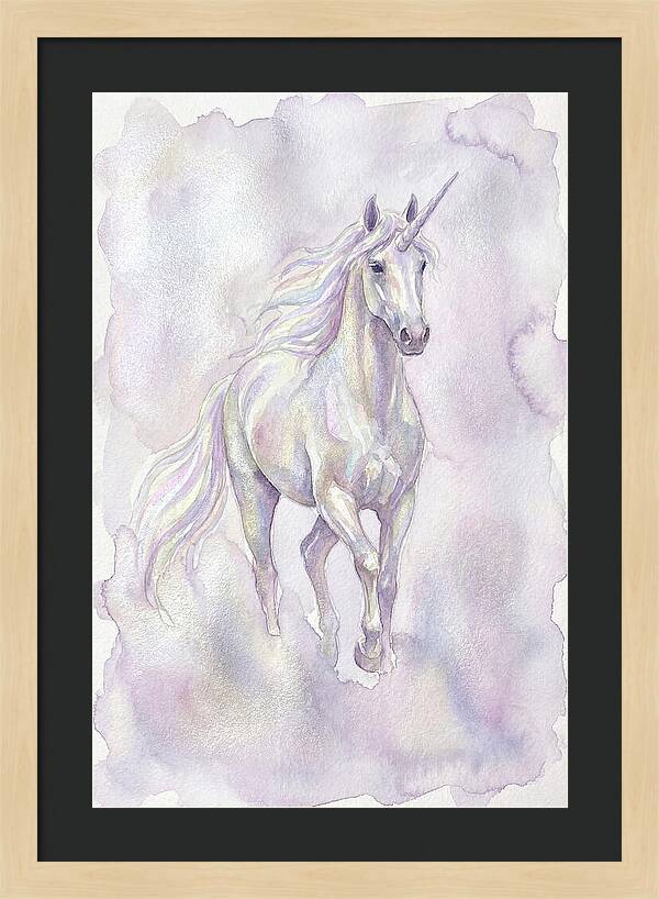 Majestic Unicorn In Watercolor