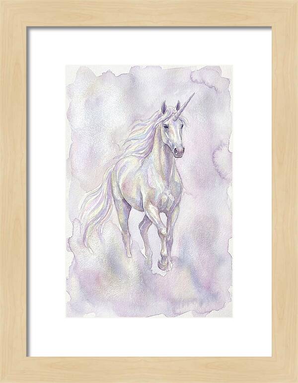 Majestic Unicorn In Watercolor