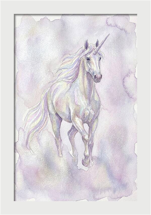 Majestic Unicorn In Watercolor