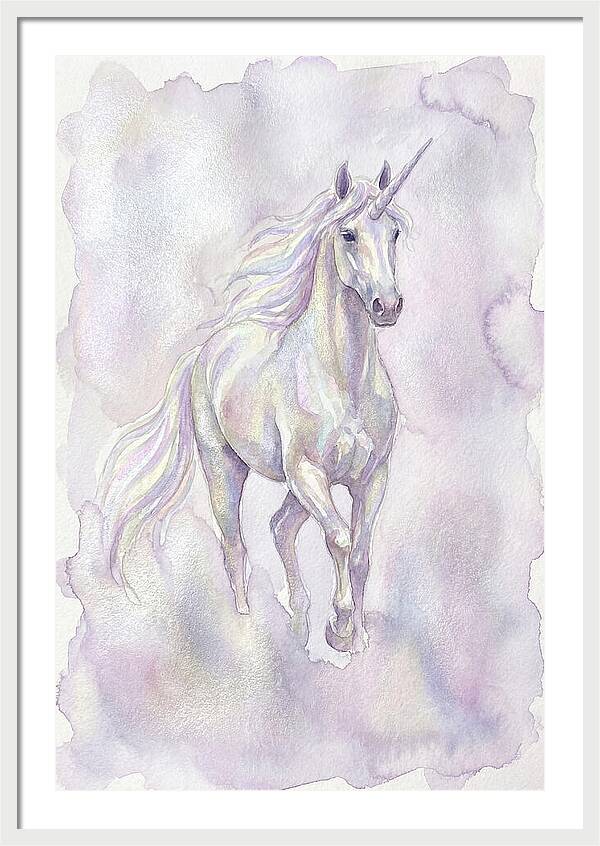 Majestic Unicorn In Watercolor