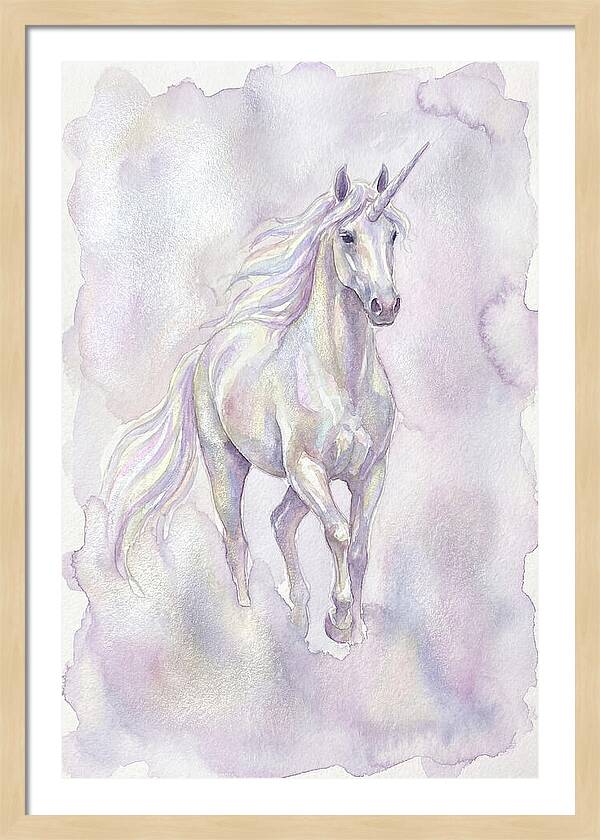 Majestic Unicorn In Watercolor