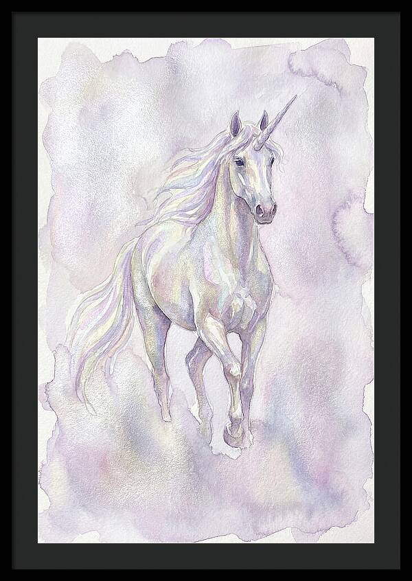 Majestic Unicorn In Watercolor