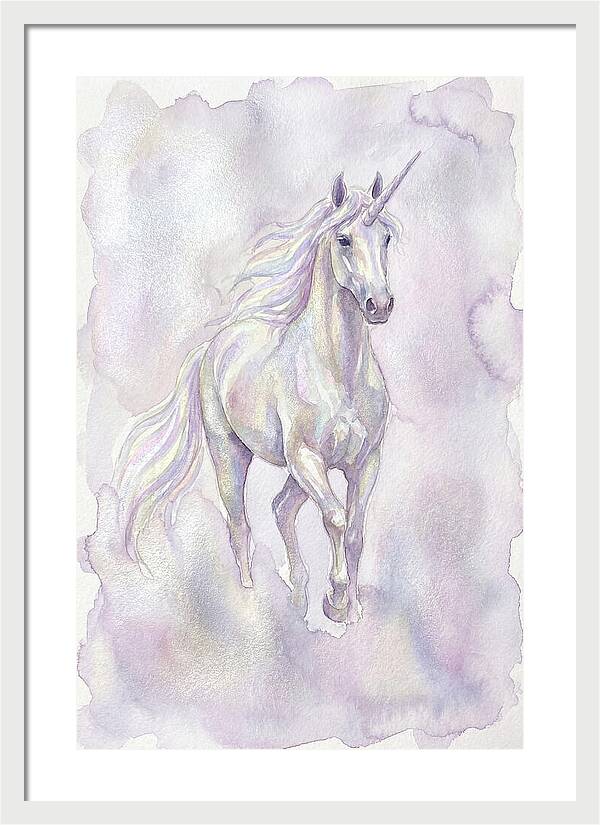 Majestic Unicorn In Watercolor