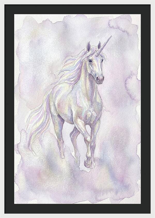 Majestic Unicorn In Watercolor