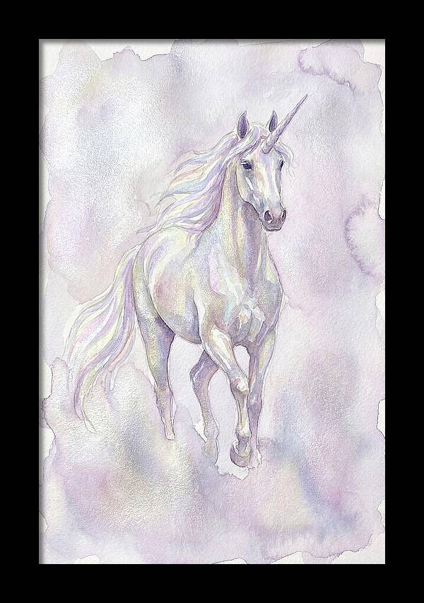 Majestic Unicorn In Watercolor