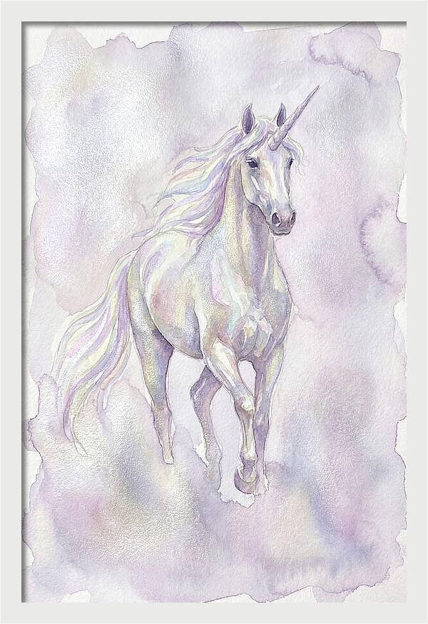 Majestic Unicorn In Watercolor