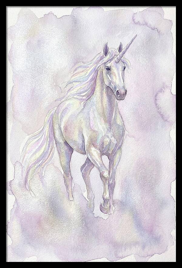 Majestic Unicorn In Watercolor