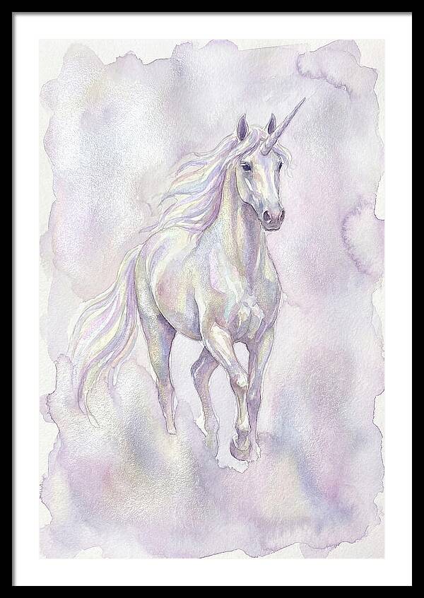 Majestic Unicorn In Watercolor