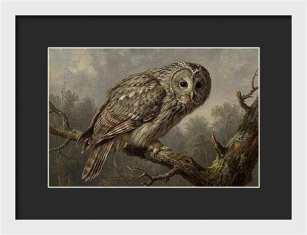 Majestic Ural Owl Displaying Poise