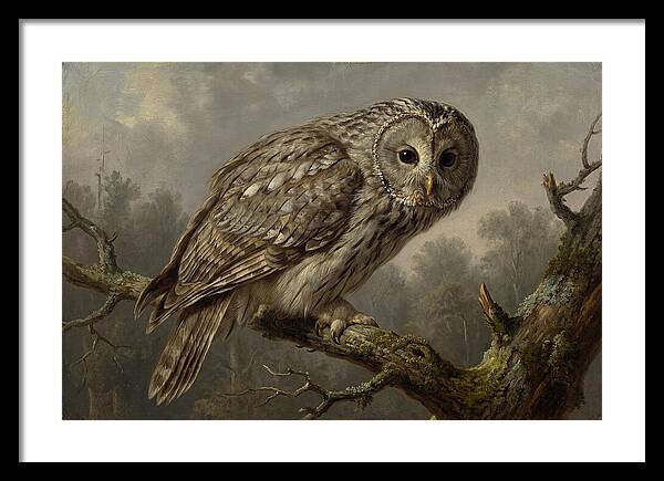 Majestic Ural Owl Displaying Poise