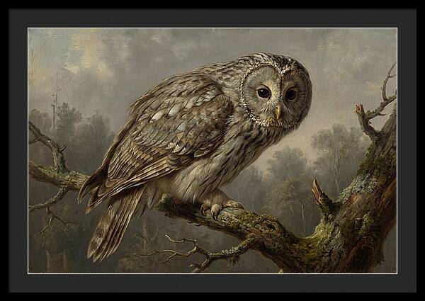 Majestic Ural Owl Displaying Poise