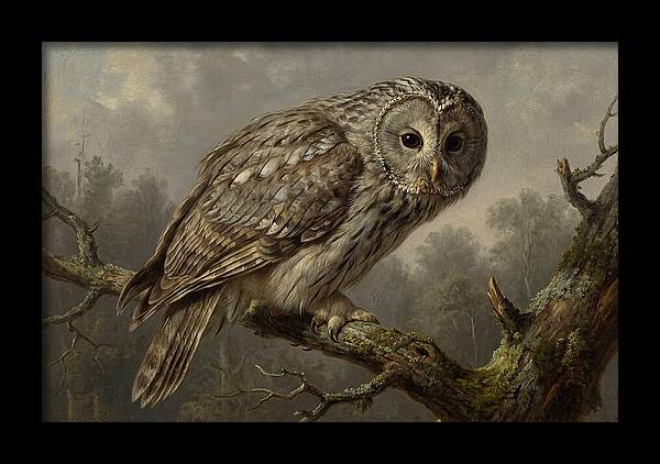 Majestic Ural Owl Displaying Poise
