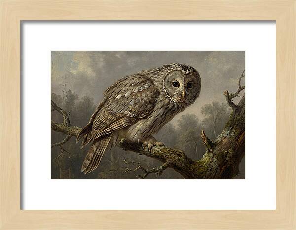 Majestic Ural Owl Displaying Poise