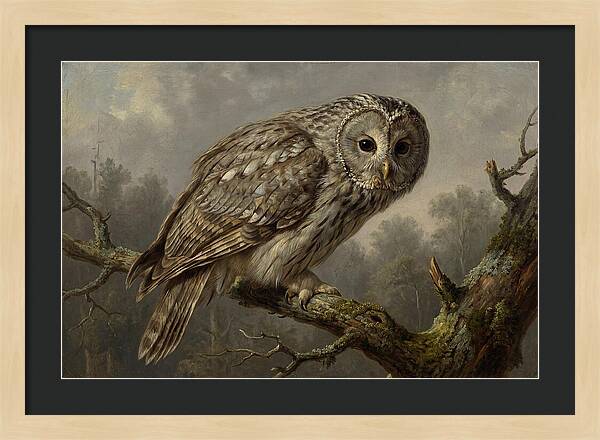 Majestic Ural Owl Displaying Poise