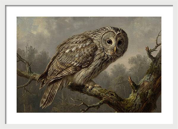 Majestic Ural Owl Displaying Poise