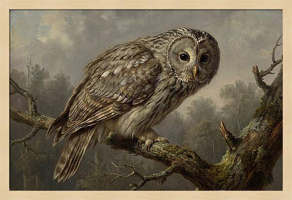Majestic Ural Owl Displaying Poise