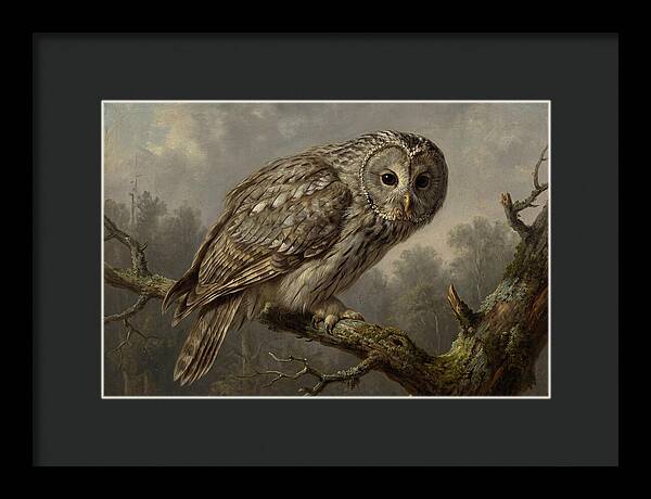 Majestic Ural Owl Displaying Poise