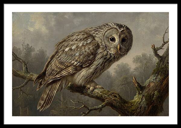 Majestic Ural Owl Displaying Poise