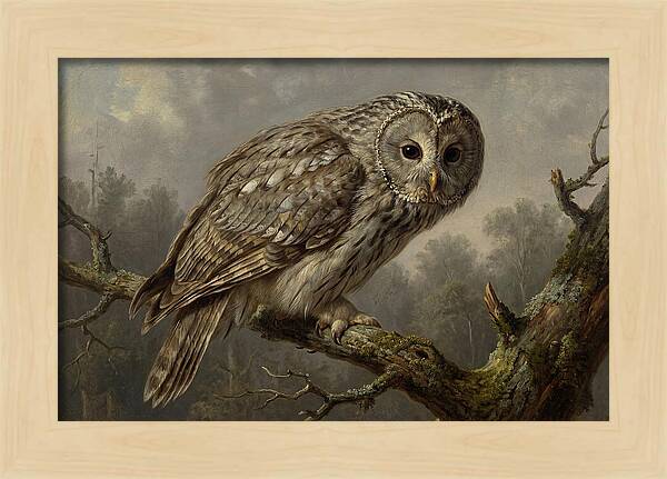 Majestic Ural Owl Displaying Poise