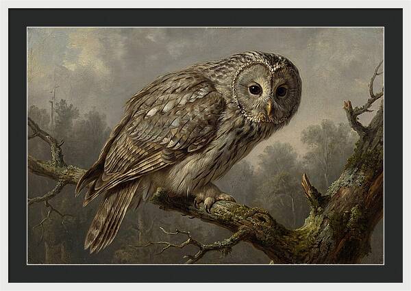 Majestic Ural Owl Displaying Poise