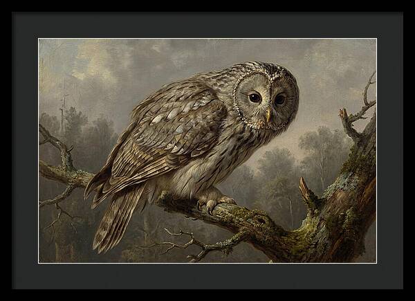 Majestic Ural Owl Displaying Poise
